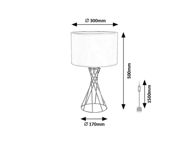 Stolové svietidlo Rabalux 74082 1x40W E27 230V IP20